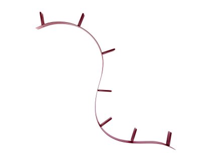 Bookworm Bücherregal, 7, Opal, weinrot