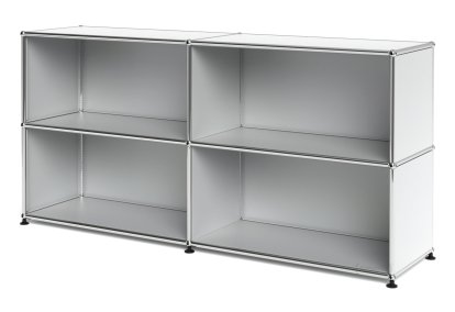 USM Haller Sideboard L offen, USM mattsilber