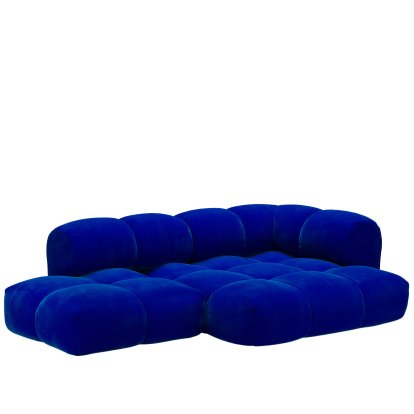 Sander Sofa Design 6, Armlehne rechts, Nuvem - Coboldblau 642 