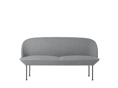 Oslo Sofa, Zweisitzer, Stoff Fiord grey