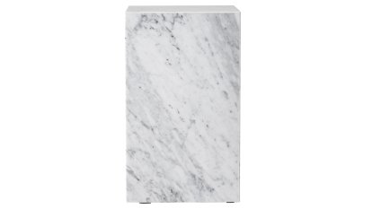 Plinth Beistelltisch, H 51 x B 30 x T 30 cm, Weiß