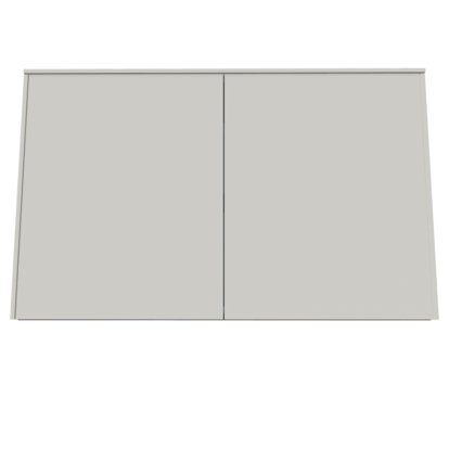 Aventa Sideboard mit Türen, 120 cm, 3 Höhenraster, Melamin weiß, Wandmontage