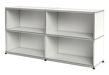 USM Haller Sideboard L, individualisierbar, Reinweiß RAL 9010, Offen, Offen