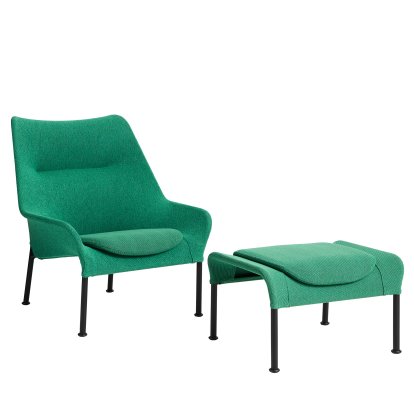 O2 Lounge Sessel, Mit Ottoman, Lift green / black
