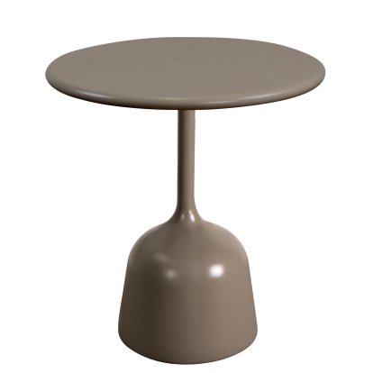 Glaze Beistelltisch, Aluminium - Taupe, Taupe