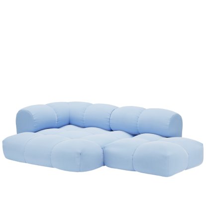 Sander Sofa Design 6, Armlehne links, Nuvem - Taubenblau 621