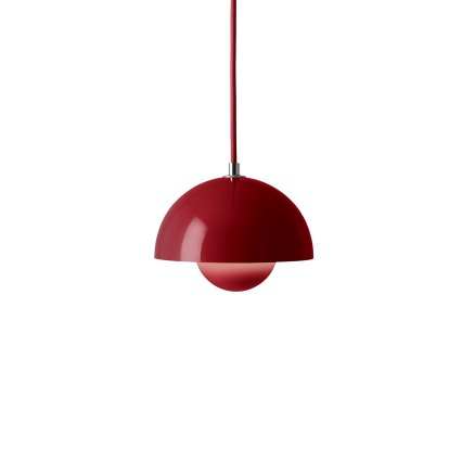 Flowerpot VP10 Pendelleuchte, Vermilion red