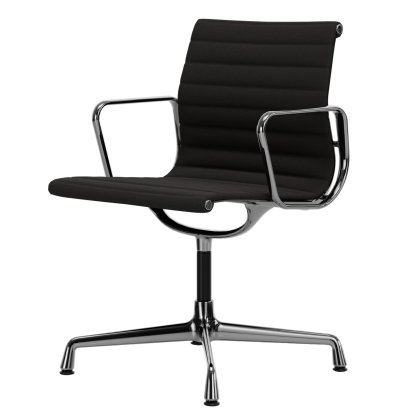 Aluminium Chair EA 103 / EA 104, EA 104 - drehbar, Dunkelgrau, Verchromt
