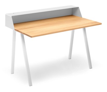 PS04 / PS05 Sekretär, B 120 x T 75 cm (PS05), Reinweiß (RAL 9010), Reinweiß RAL 9010, Ohne Elektrobox