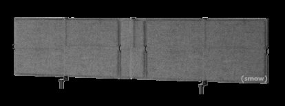 USM Privacy Panels Tischblende, Für USM Haller Tisch Plus/Advanced, 175 cm, Anthrazitgrau