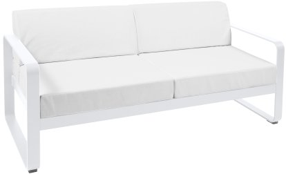 Bellevie 2-Sitzer-Sofa, Grauweiß, Baumwollweiß