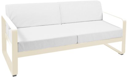 Bellevie 2-Sitzer-Sofa, Grauweiß, Beige Latte