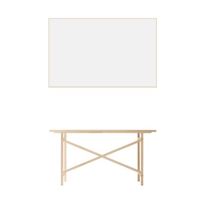 Egon Tisch, 140 cm, Melaminharz weiß