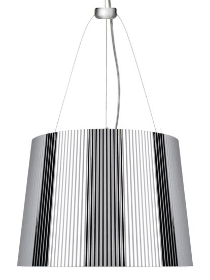 Gè Pendelleuchte, Undurchsichtig, Verchromt