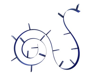 Bookworm Bücherregal, 17, Opal, kobaltblau