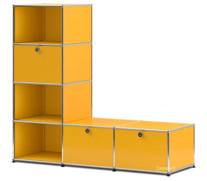 USM Haller Garderobenregal/Bank, Goldgelb RAL 1004