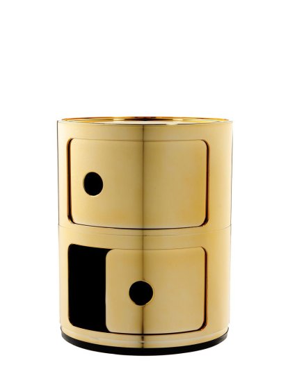 Componibili Container Metallic, 2 Fächer, Gold