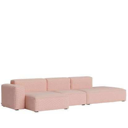 Mags Soft Sofa Kombination 4, Armlehne links, Tartaglia 861 - rot/weiß