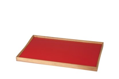 Turning Tray Tablett, S (23 x 45 cm), Schwarz/Rot