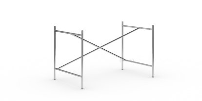 Eiermann 1 Tischgestell , Chrom, versetzt, 110 x 66 cm, Ohne Verlängerung (Höhe 66 cm)