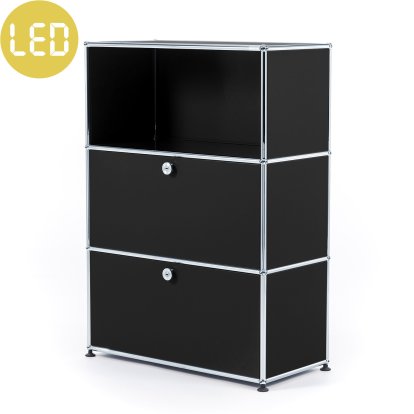USM Haller E Highboard M mit 2 Klappen und Fachbeleuchtung