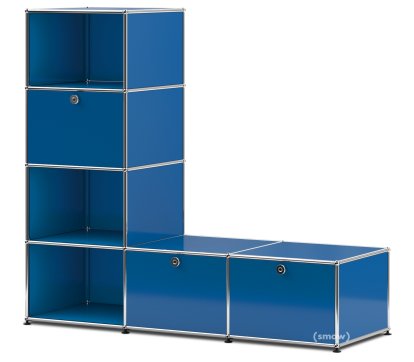 USM Haller Garderobenregal/Bank, Enzianblau RAL 5010