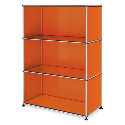 USM Haller Highboard M offen, Reinorange RAL 2004