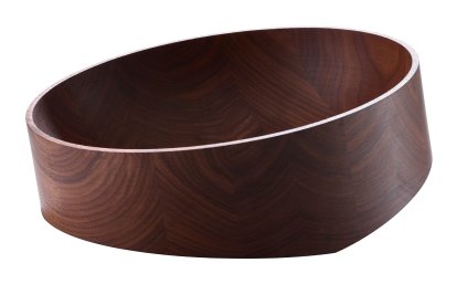 Cut Kippschale, Ø 27 cm, Nussbaum