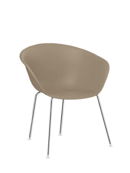 Duna 02 Tube, Chrom, Mauve