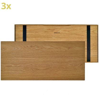 Holzauflage für USM Haller Regale, Größe XL, 75 cm x 35 cm, Eiche, naturgeölt