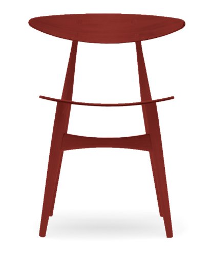 CH33T Stuhl, Buche ziegelrot lackiert