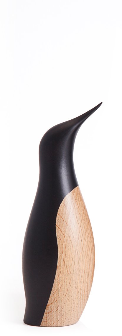Penguin Holzfigur, Klein, 18 cm