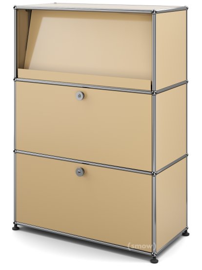 USM Haller Highboard M mit Schrägtablar, USM beige