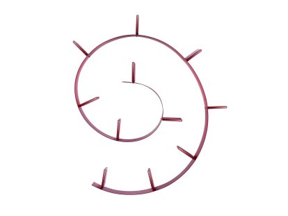 Bookworm Bücherregal, 11, Opal, weinrot