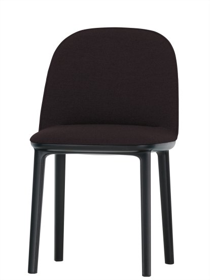 Softshell Side Chair, Braun, Gleiter für Teppichboden