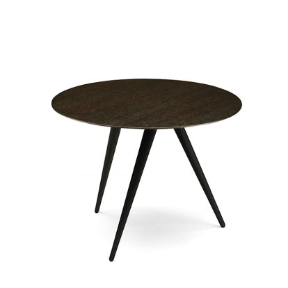 Turn, High (H 43 x Ø 55 cm), Eiche geräuchert, Esche schwarz