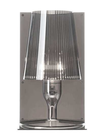 Take Tischleuchte, Transparent, Fumé