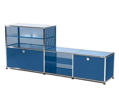 USM Haller Garderobenregal/Bank Typ 2, Enzianblau RAL 5010