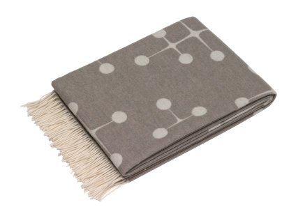 Eames Wool Blanket - Dot Pattern, Taupe