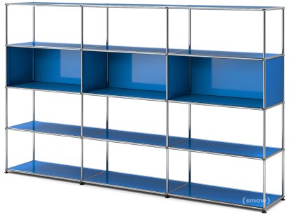 USM Haller Wohnzimmer Regal XL, Enzianblau RAL 5010