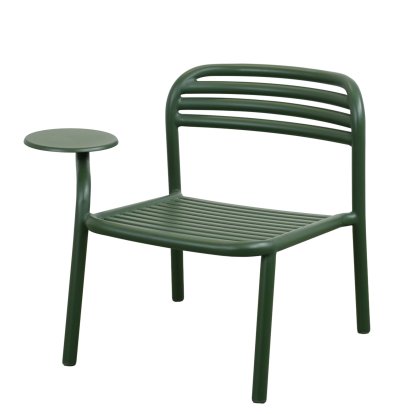 Bliss Loungesessel mit Beistelltisch, Dark green, Ohne Sitzkissen