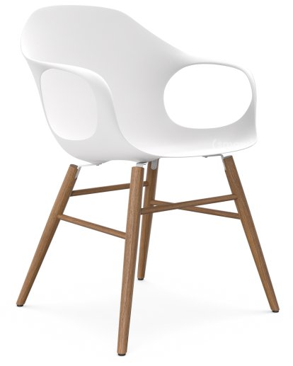 Elephant Wood, Weiß, Eiche gebeizt nussbaumfarbig