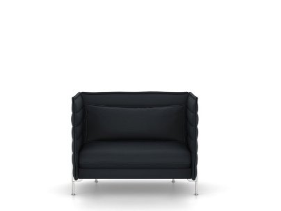 Alcove Sofa, Love Seat (H94 x B126,5 x T84 cm), Credo, Schwarz/anthrazit