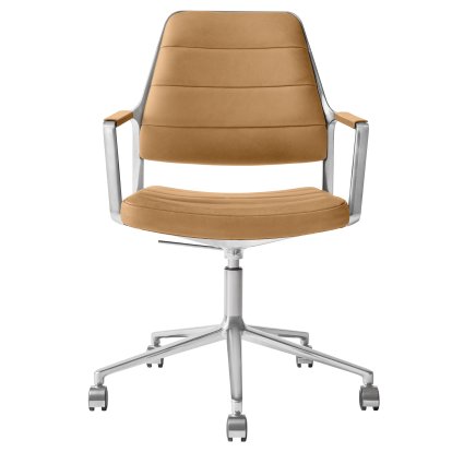 Swivel 455+ Drehstuhl, Rollfuß, Leder camel