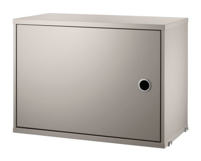 String System Schrankelement mit Schwenktür, Beige lackiert