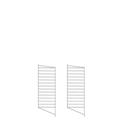 String System Bodenleiter, 2er Set, 85 x 30 cm, Dunkelgrau
