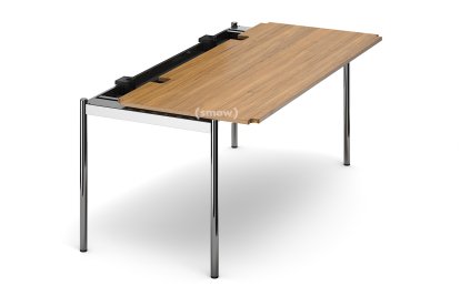USM Haller Tisch Advanced, 175 x 75 cm, 07-Eiche lackiert natur, Ohne Klappe