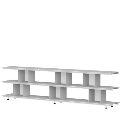 Zoll D Regal, Lichtgrau, 220 cm, H 22 cm / H 22 cm