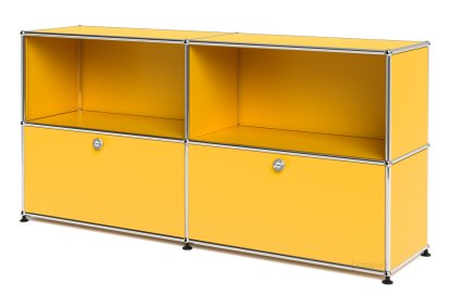 USM Haller Sideboard L mit 2 Klappen, Goldgelb RAL 1004