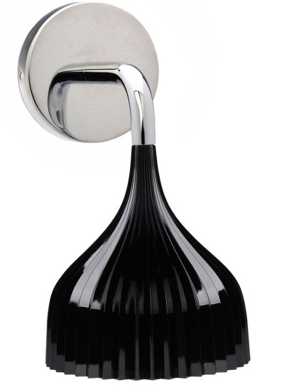 É Pendelleuchte / Wandleuchte, Wandleuchte, Undurchsichtig, Schwarz